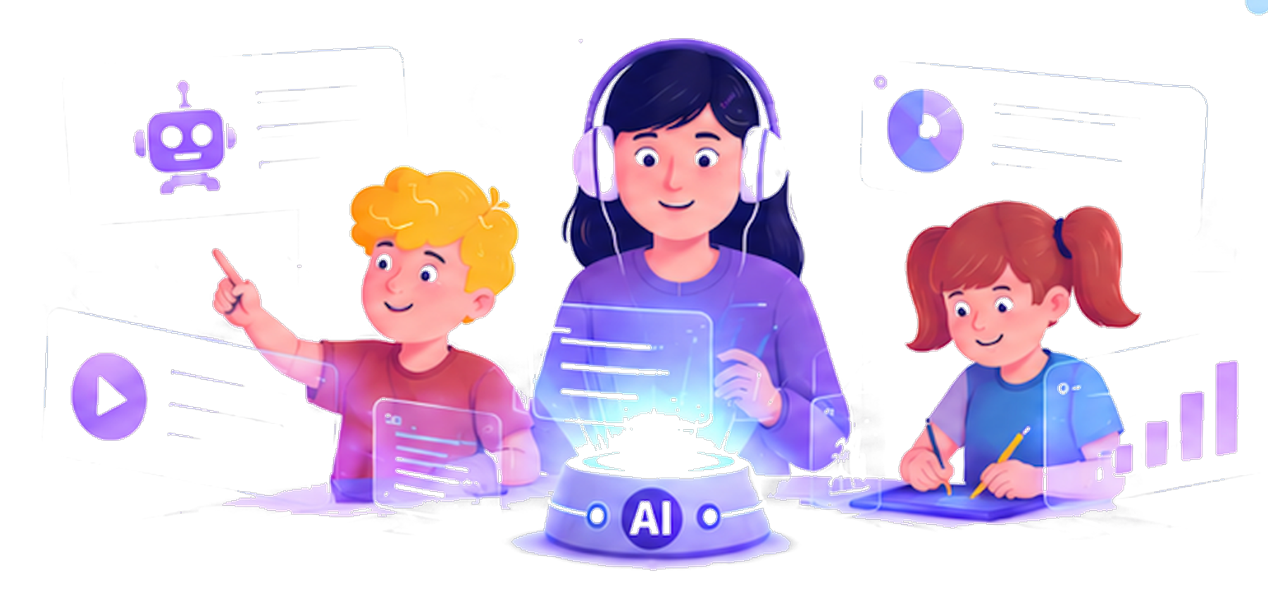 İlkokul ve Ortaokullar için Yapay Zeka Destekli Online Eğitim
