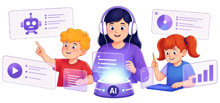 İlkokul ve Ortaokullar için Yapay Zekâ Destekli Online Eğitim